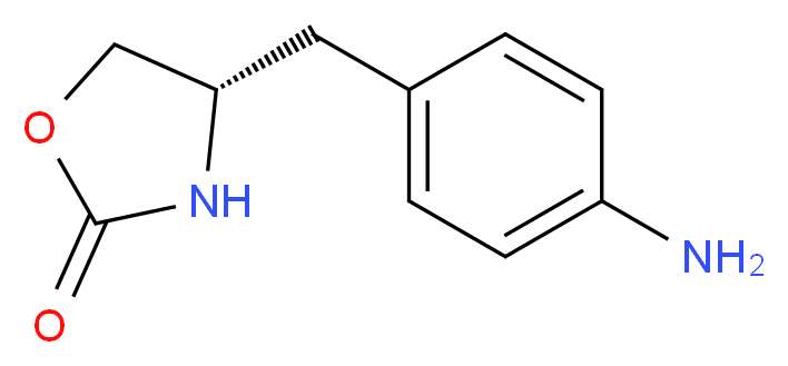 (4S)-4-[(4-aminophenyl)methyl]-1,3-oxazolidin-2-one_分子结构_CAS_152305-23-2