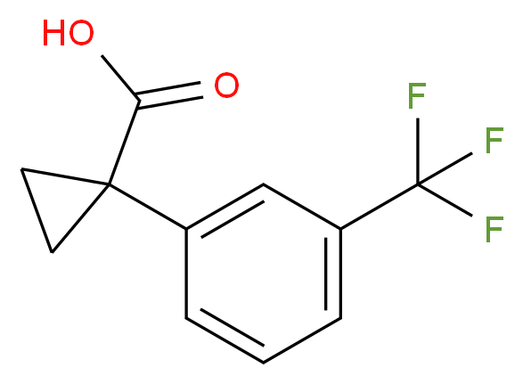 1-(3-(trifluoromethyl)phenyl)cyclopropanecarboxylic acid_分子结构_CAS_104173-41-3)