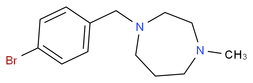 1-[(4-bromophenyl)methyl]-4-methyl-1,4-diazepane_分子结构_CAS_280560-78-3