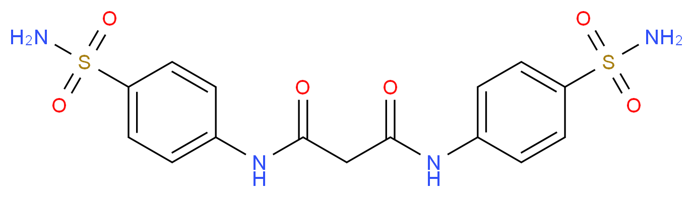 N,N'-bis(4-sulfamoylphenyl)propanediamide_分子结构_CAS_4354-82-9