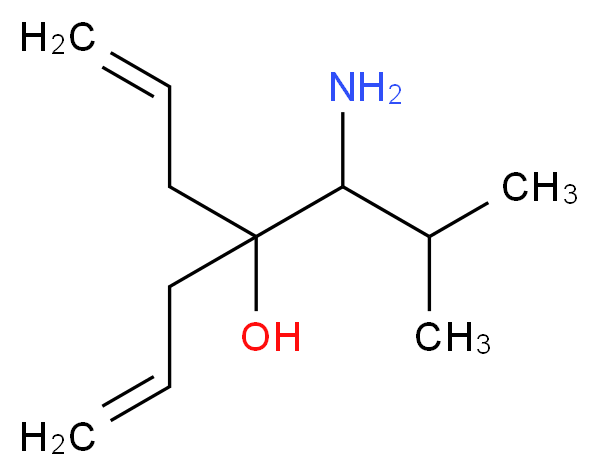 4-(1-Amino-2-methyl-propyl)-hepta-1,6-dien-4-ol_分子结构_CAS_315248-94-3)