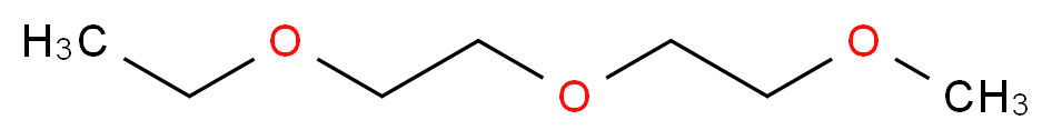 1-ethoxy-2-(2-methoxyethoxy)ethane_分子结构_CAS_1002-67-1