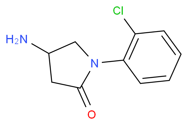 4-amino-1-(2-chlorophenyl)-2-pyrrolidinone_分子结构_CAS_1114822-44-4)