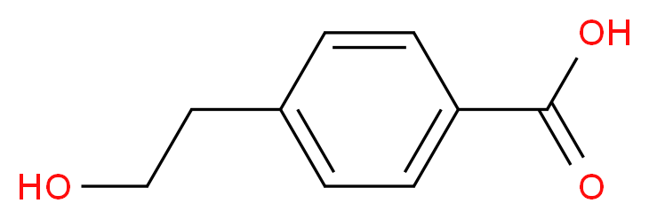 4-(2-Hydroxyethyl)benzoic acid_分子结构_CAS_46112-46-3)