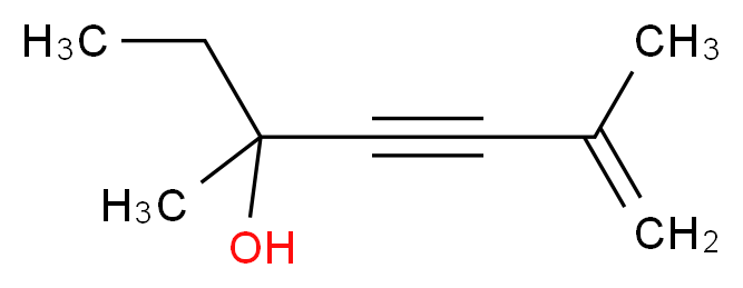 3,6-dimethylhept-6-en-4-yn-3-ol_分子结构_CAS_3601-67-0