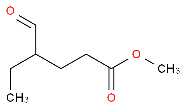 4-Formyl-hexanoic acid methyl ester_分子结构_CAS_66757-48-0)
