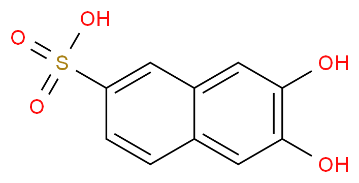 6,7-dihydroxyNaphthalene-2-sulfonic acid_分子结构_CAS_92-27-3)