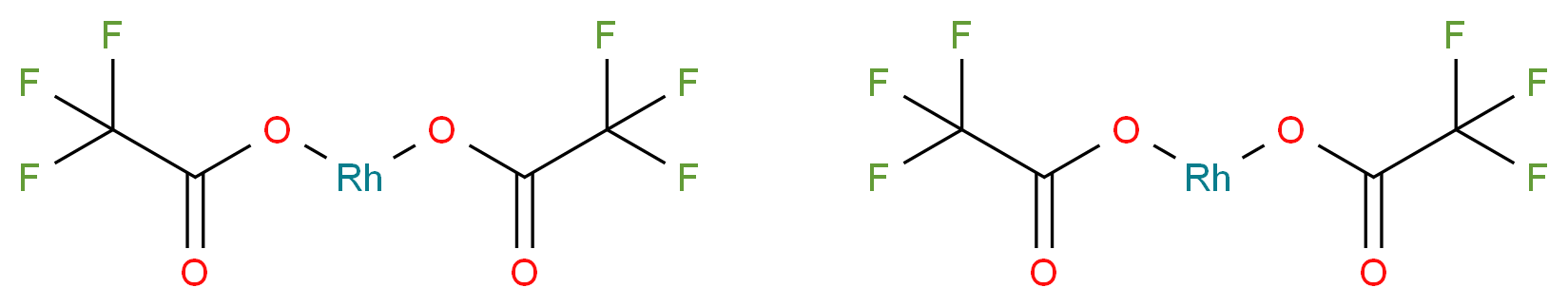 bis([(trifluoroacetyl)oxy]rhodio 2,2,2-trifluoroacetate)_分子结构_CAS_31126-95-1