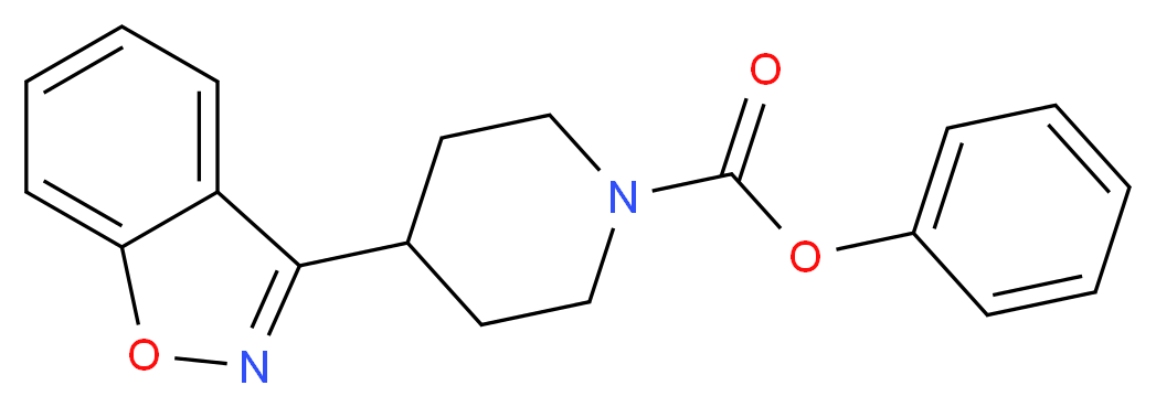 3-(4-Piperidinyl)-1,2-benzisoxazole N-Carbamic Acid Phenyl Ester_分子结构_CAS_84163-21-3)