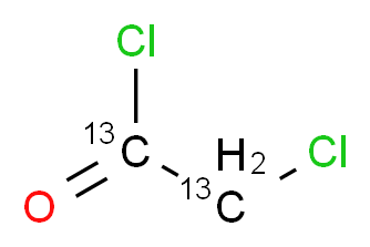 2-chloro(1,2-<sup>1</sup><sup>3</sup>C<sub>2</sub>)acetyl chloride_分子结构_CAS_286367-76-8