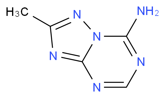 2-Methyl[1,2,4]triazolo[1,5-a][1,3,5]triazin-7-amine_分子结构_CAS_28610-00-6)