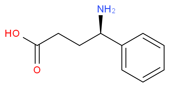 (4R)-4-amino-4-phenylbutanoic acid_分子结构_CAS_201863-97-0