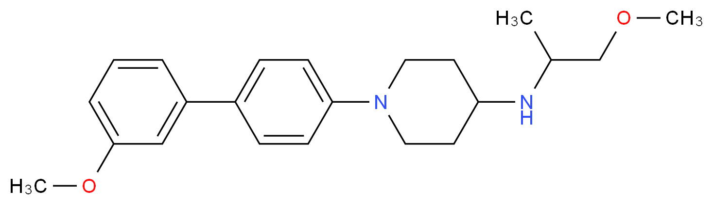 1-(3'-methoxy-4-biphenylyl)-N-(2-methoxy-1-methylethyl)-4-piperidinamine_分子结构_CAS_)
