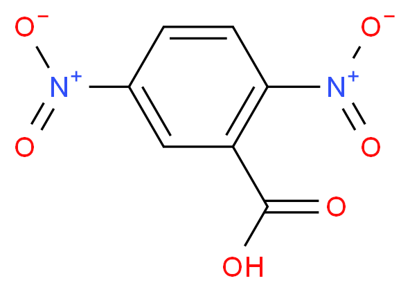 2,5-二硝基苯甲酸_分子结构_CAS_610-28-6)