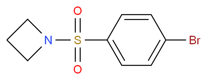 1-(4-bromobenzenesulfonyl)azetidine_分子结构_CAS_530081-57-3