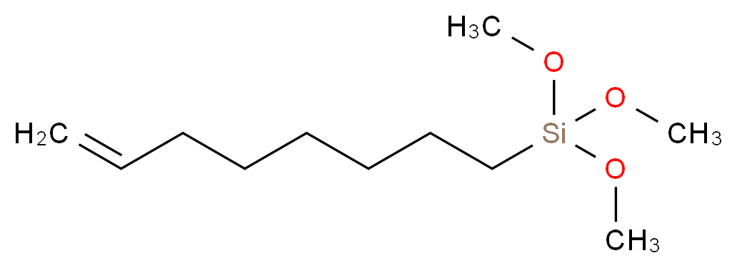 三甲氧基(7-辛烯-1-基)硅烷_分子结构_CAS_52217-57-9)