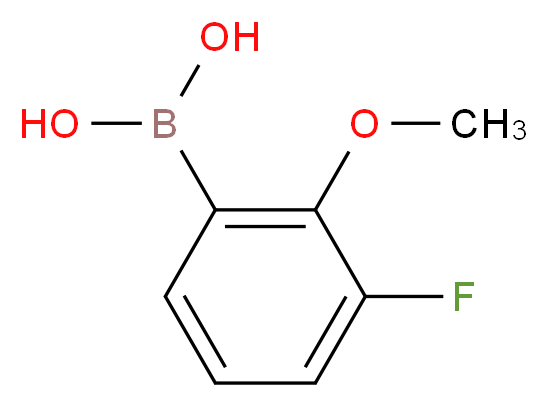 3-FLUORO-2-METHOXYPHENYLBORONIC ACID_分子结构_CAS_762287-59-2)