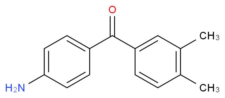 4-(3,4-dimethylbenzoyl)aniline_分子结构_CAS_71969-25-0