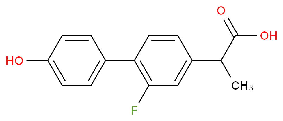 4'-Hydroxy Flurbiprofen_分子结构_CAS_52807-12-2)