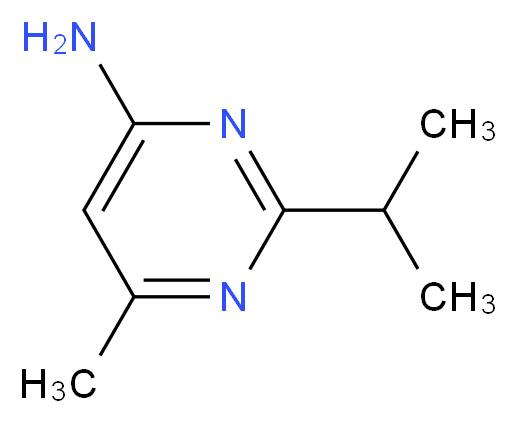 2-isopropyl-6-methylpyrimidin-4-amine_分子结构_CAS_4595-70-4)