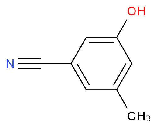 3-Hydroxy-5-methylbenzonitrile_分子结构_CAS_95658-81-4)