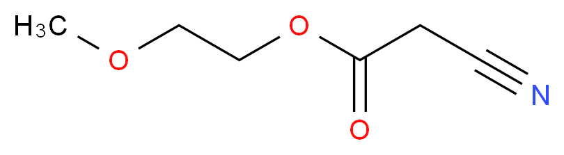 氰基乙酸-2-甲氧乙基酯_分子结构_CAS_10258-54-5)