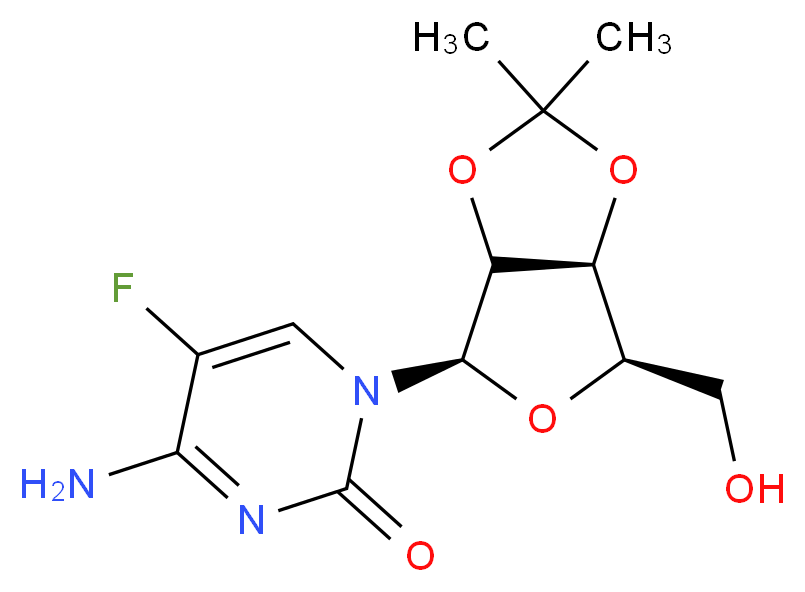 2',3'-O-Isopropylidene-5-fluorocytidine_分子结构_CAS_61787-04-0)