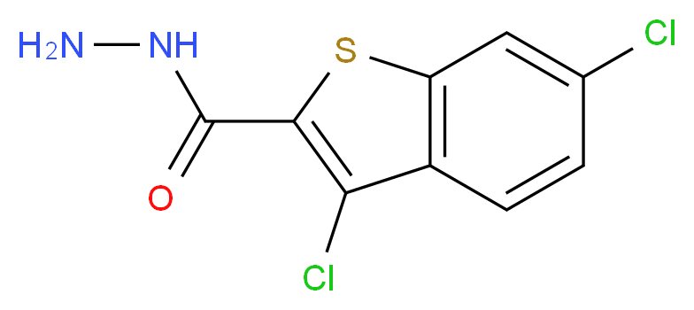 3,6-Dichloro-1-benzothiophene-2-carbohydrazide_分子结构_CAS_)