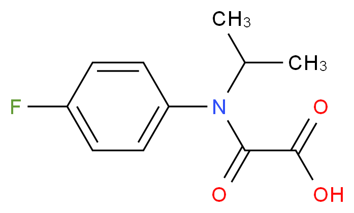 [(4-fluorophenyl)(propan-2-yl)carbamoyl]formic acid_分子结构_CAS_201668-31-7