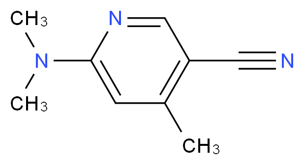 6-(dimethylamino)-4-methylpyridine-3-carbonitrile_分子结构_CAS_764651-70-9