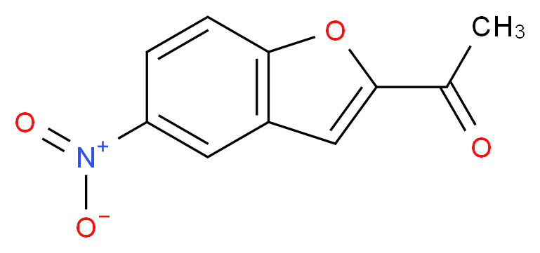 2-乙酰基-5-硝基苯并[b]呋喃_分子结构_CAS_23136-39-2)