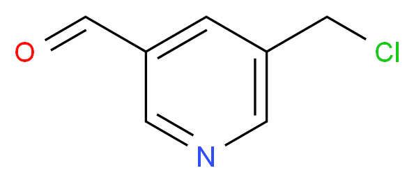 5-(chloromethyl)pyridine-3-carbaldehyde_分子结构_CAS_1196157-43-3