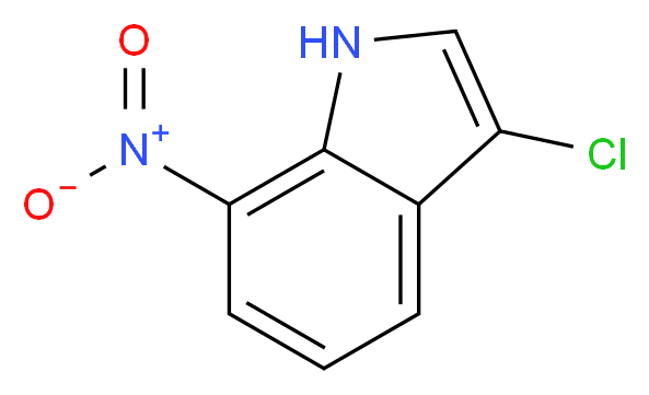 3-chloro-7-nitro-1H-indole_分子结构_CAS_165669-14-7