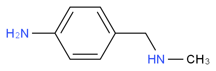 4-[(methylamino)methyl]aniline_分子结构_CAS_38020-69-8