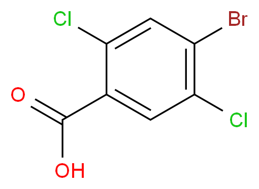 4-Bromo-2,5-dichlorobenzoic acid_分子结构_CAS_885532-41-2)