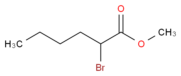 methyl 2-bromohexanoate_分子结构_CAS_)