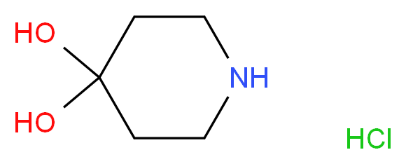 4-哌啶酮水合物 盐酸盐_分子结构_CAS_40064-34-4)