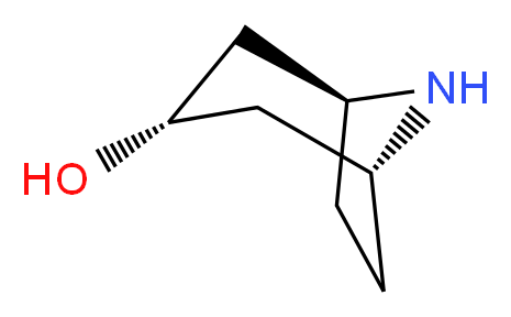 (1R,3R,5S)-8-azabicyclo[3.2.1]octan-3-ol_分子结构_CAS_538-09-0