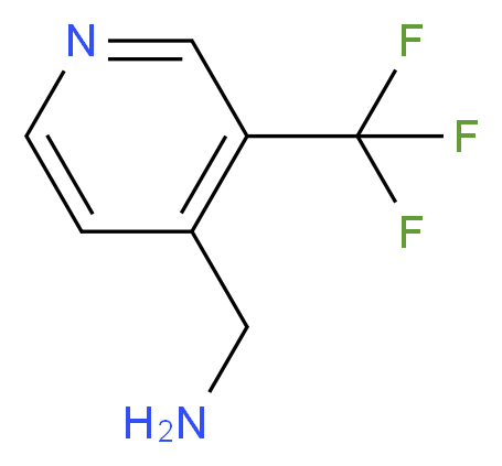 C-(3-TRIFLUOROMETHYL-PYRIDIN-4-YL)-METHYLAMINE_分子结构_CAS_)