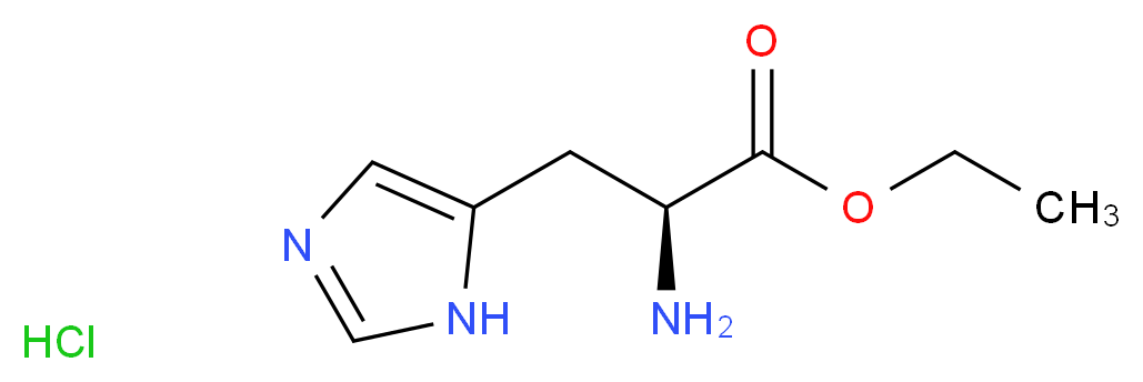 (S)-1-ETHOXYCARBONYL-2-(3H-IMIDAZOL-4-YL)-ETHYLAMINE HCL_分子结构_CAS_211491-78-0)