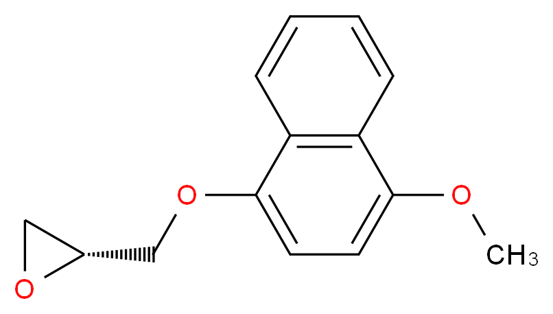 (2R)-2-{[(4-methoxynaphthalen-1-yl)oxy]methyl}oxirane_分子结构_CAS_1217724-80-5