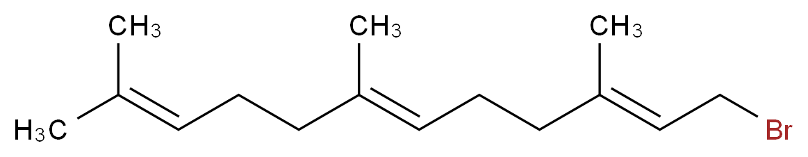 (E,E)-Farnesyl Bromide_分子结构_CAS_28290-41-7)