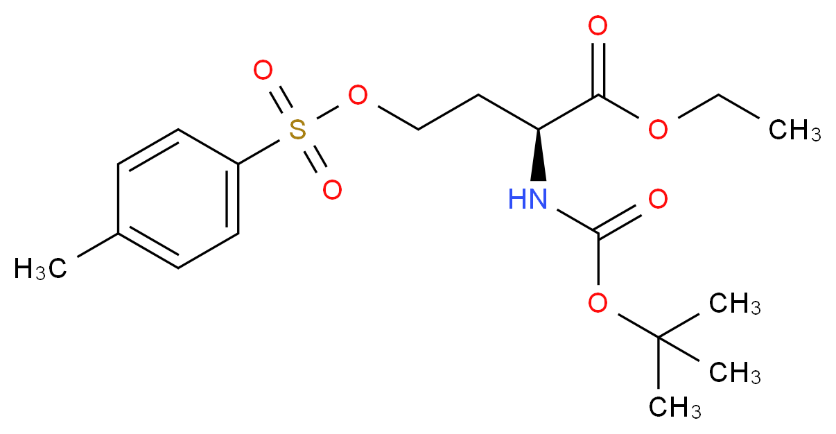 (S)-N-Boc-L-homoserine Ethyl Ester Tosylate_分子结构_CAS_1331892-89-7)