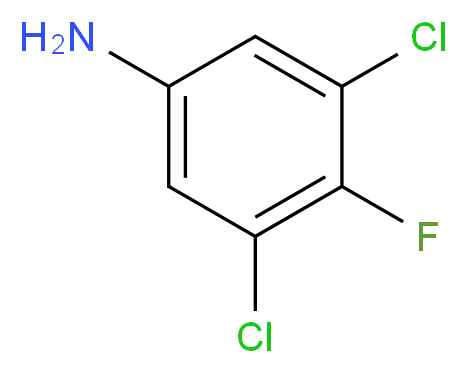 3,5-Dichloro-4-fluoroaniline_分子结构_CAS_2729-34-2)