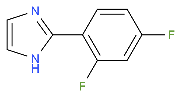 2-(2,4-DIFLUORO-PHENYL)-1H-IMIDAZOLE_分子结构_CAS_885278-05-7)