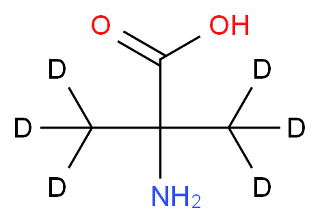 2-Methylalanine-d6 Hydrochloride_分子结构_CAS_50348-93-1)