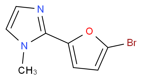 2-(5-bromofuran-2-yl)-1-methyl-1H-imidazole_分子结构_CAS_127702-53-8