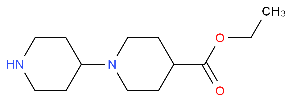 ethyl 1-(piperidin-4-yl)piperidine-4-carboxylate_分子结构_CAS_344779-08-4