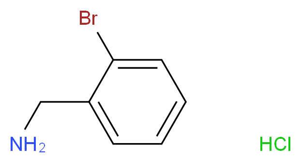2-Bromobenzylamine hydrochloride_分子结构_CAS_5465-63-4)