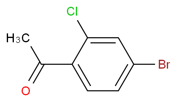 1-(4-bromo-2-chlorophenyl)ethan-1-one_分子结构_CAS_252561-81-2